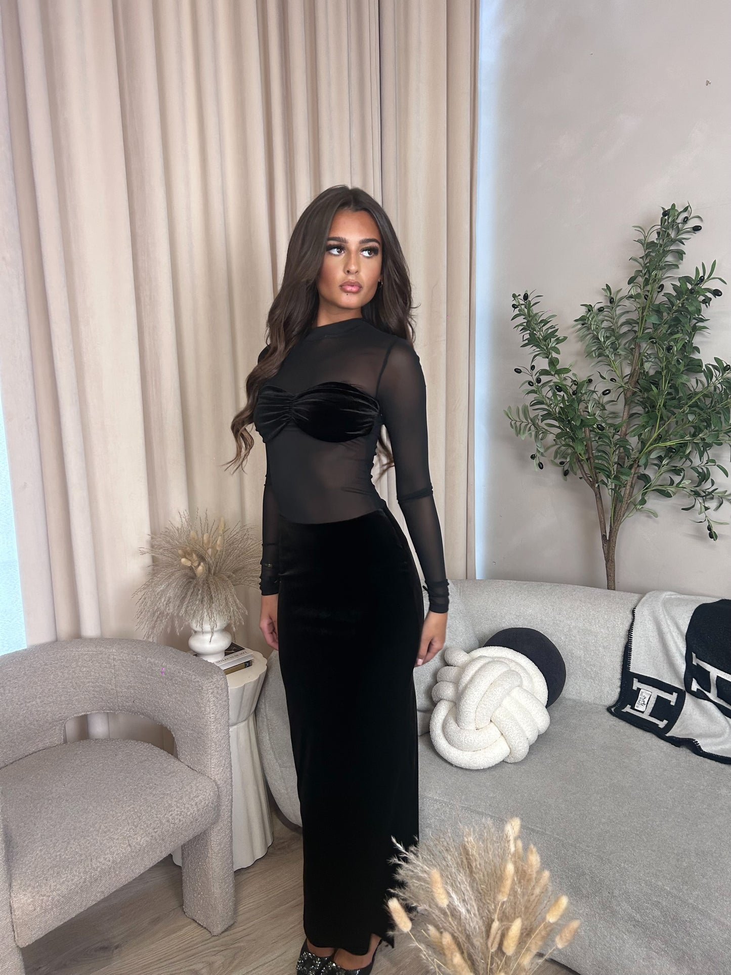 Georgina Velvet Dress