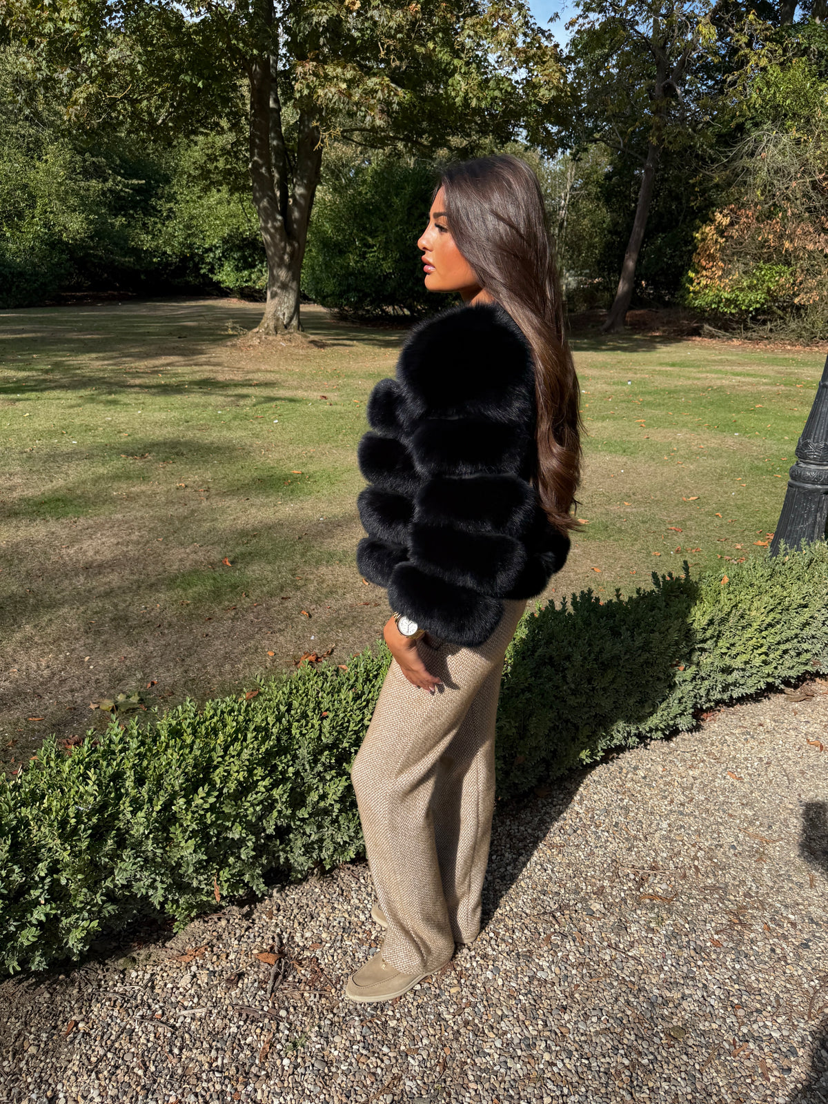 Black Cropped Fur